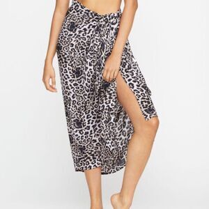 NEW MIKOH KAINOA SARONG WRAP LEOPARD PRINT BEACH COVER UP NWT STYLISH DESIGN LUX